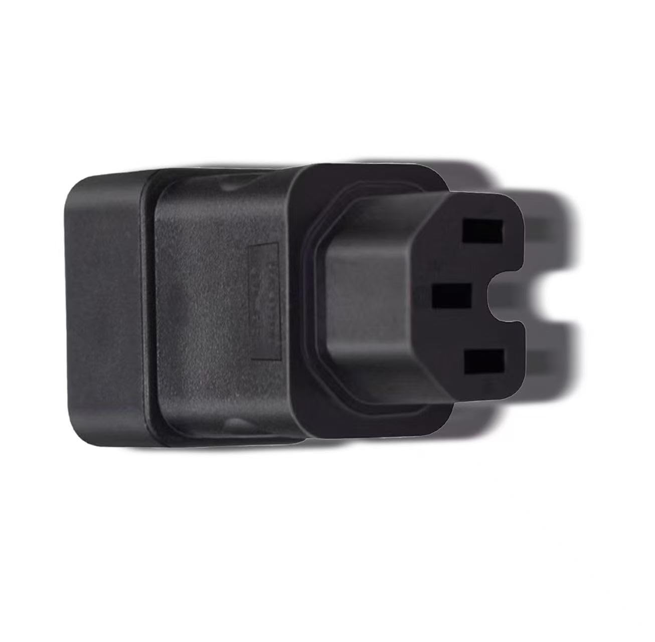 DUSTEWQ IEC 320 C13 to C20 Power Converter Adapter, C13 Female to C20 Male Adapter, 15A/16A to 10A AC Adapter, UL Certified, Suitable for Server Racks, desktops, PDUs, UPS and IT Equipment