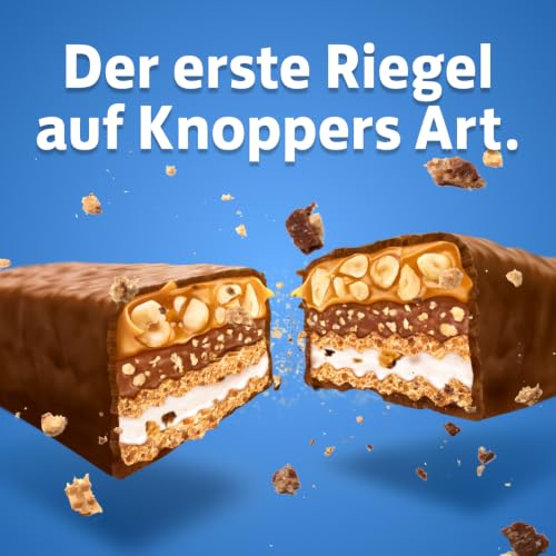 Knoppers NussRiegel, 5 Schokoriegel mit Haselnüssen & Karamell - 1 x 200 g – Ansicht 3