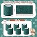 Threlaco 6 Rolls Self Adhesive Bandages Wrap No Chew Bandage for Pets Bitter Bandage Wrap for Dogs and Cats Wound Wrap 2 Inches x 5 Yd (Dark Green)