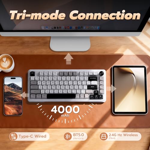 Teclado mecánico E-YOOSO Z-82 inalámbrico 75% miniatura 3
