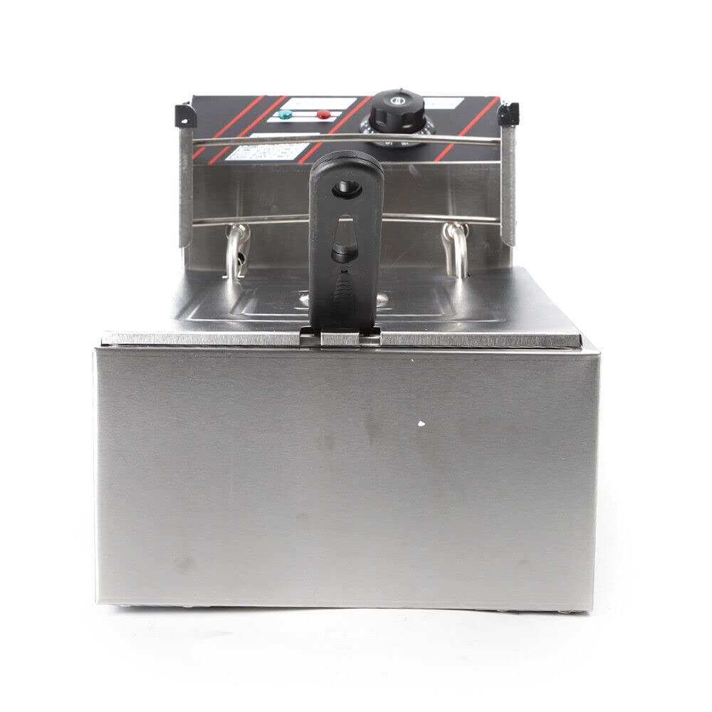 5.5 Litros Freidora Eléctrica Freidora Termostato Inox Deep Fry,Freidora eléctrica,Freidora Con Cesta