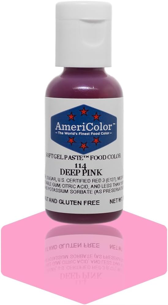 Soft Gel Paste Food Color, 0.75-Ounce, Deep Pink