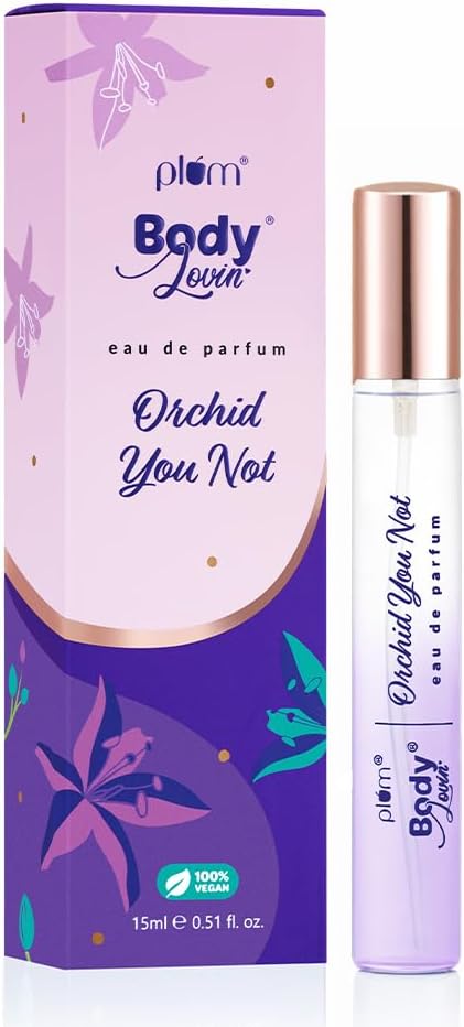 BodyLovin' Orchid-You-Not Perfume | Long Lasting & Premium Fresh Floral Fragrance | Luxury Perfume For Women | Red Apple, Freesia & Musk Notes | Travel-Friendly | High On Fun (15 ml)