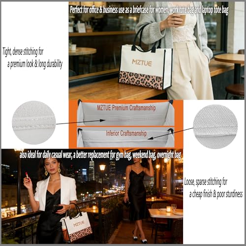 Bolso Tote de Lona con Cierre y 4 Bolsillos miniatura 6