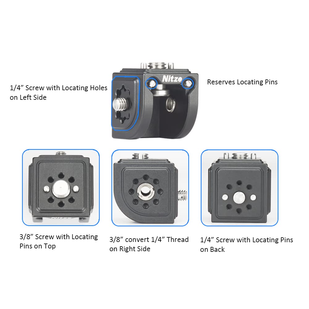 Nitze ARRI Locating Mount Adapter Cube w 3/8