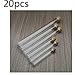 ocpcrn Glass Test Tubes with Cork Stoppers,Lab Glass Test Tubes with Cork Stoppers Round Bottom Multiple Sizes Pack of 20(12x75mm)