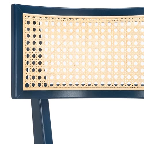 Silla alta SAFAVIEH Home Collection Galway Navy/Natural asiento 31 pulgadas para isla de cocina miniatura 4