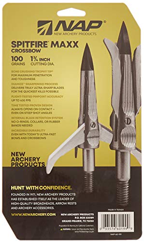 New Archery Products NAP-60-199 Spitfire Maxx 100 X-Bow Tt 4-Pack thumb #2