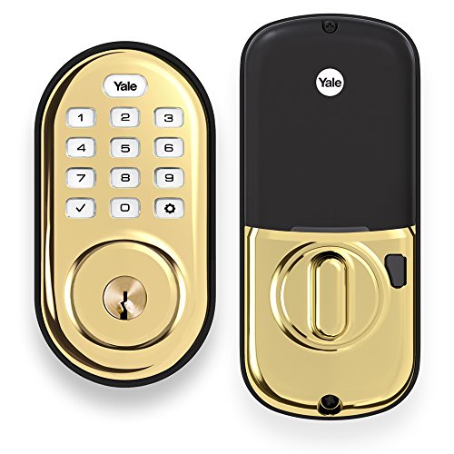 Featured Product Yale Assure Lock Push Button Deadbolt (Amazon Key Edition – Amazon Cloud Cam required), Compatible with Alexa in Polished Brass (YRD216)