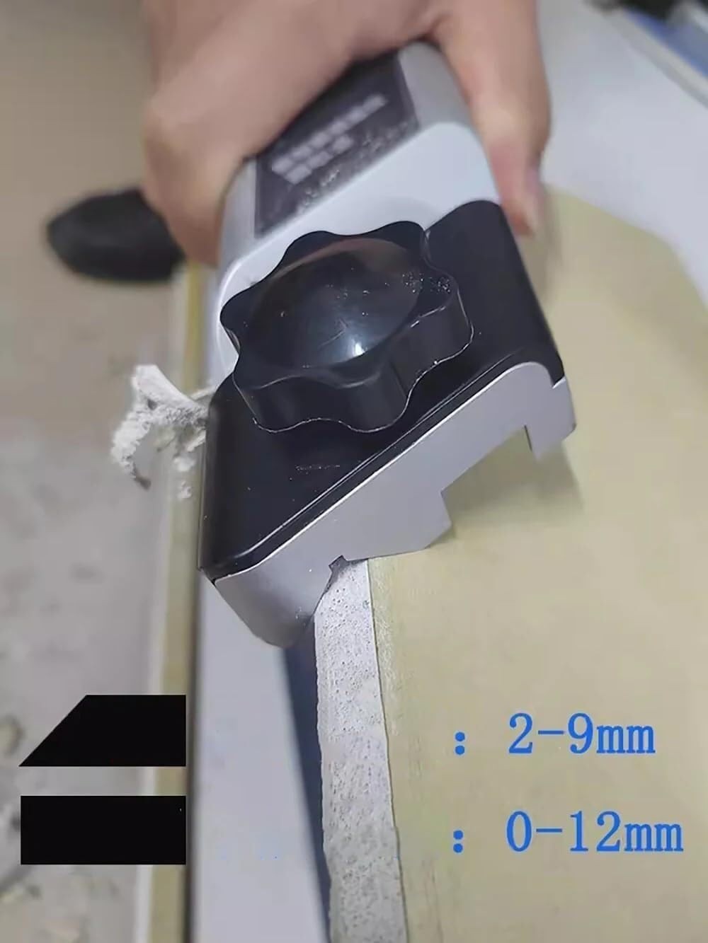 Plasterboard V Chamfer Bevel Double Slot 45 Degree Trimming Tool Board Plane Manual Gypsum Right Angle Device Woodworking Planer