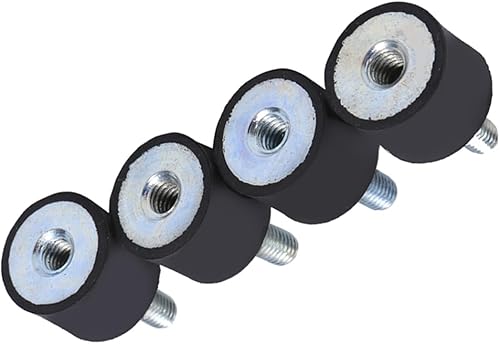 Miniatura 2 de Aislador antivibración M8 M6, soportes mecánicos de amortiguación de vibraciones, soportes de goma M6, amortiguador de choque, 4 piezas de goma de