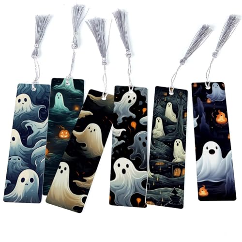 Marque-pages fantôme d'Halloween : cadeau idéal pour les vers de bibliothèque
