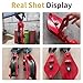 4PCS 5Ton Pulley Block Hoist Set - 11000Lbs Heavy-Duty Lifting System with Hooks for 15.5-18.5mm Wire Rope - Ideal for Heavy Machinery, Cargo Lifting, and Industrial Use
