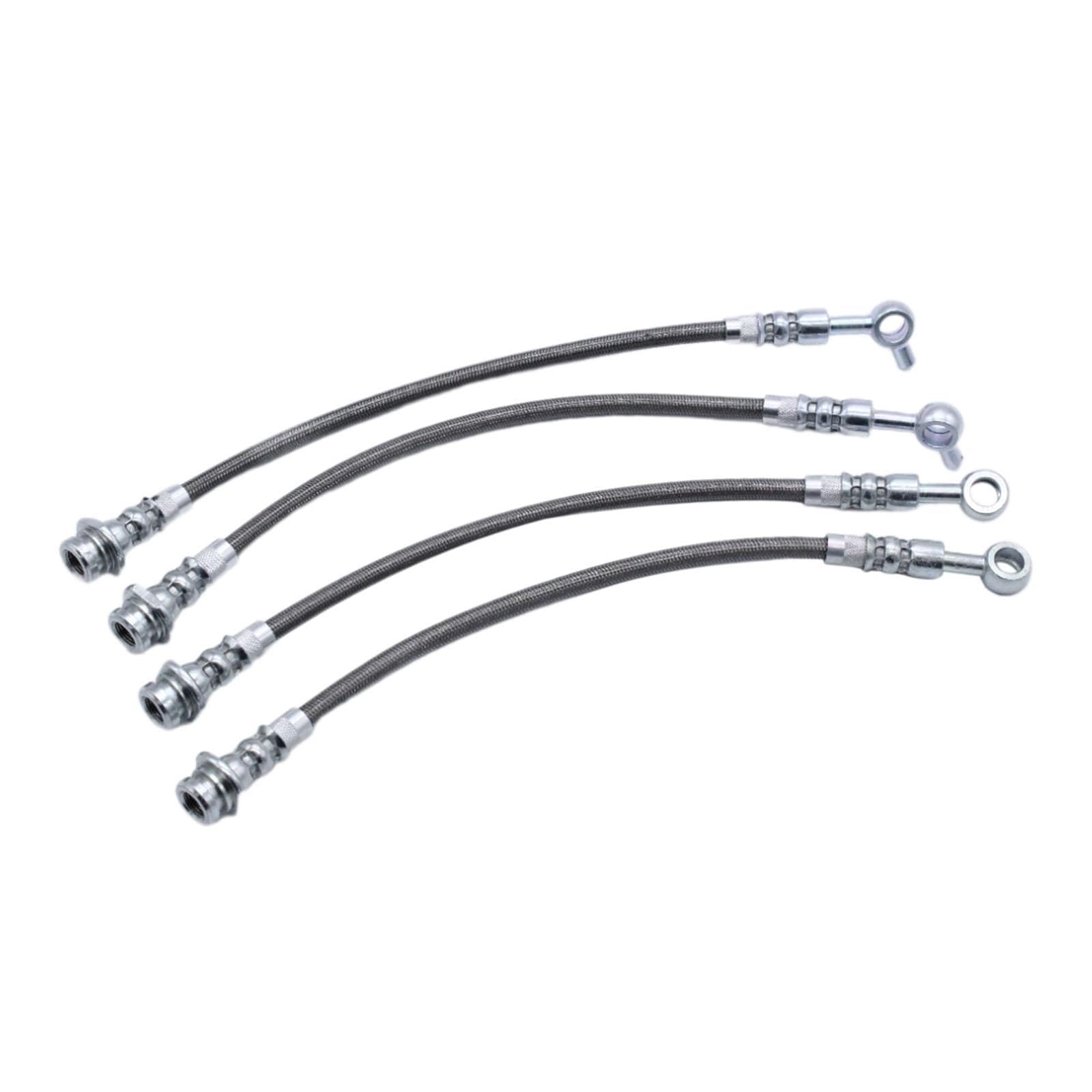 Kit de tuyaux de Frein tressés 4 pièces, pièces de système de freinage de véhicules, Kit de conduites de Frein de Remplacement pour Patrol GQ Y60