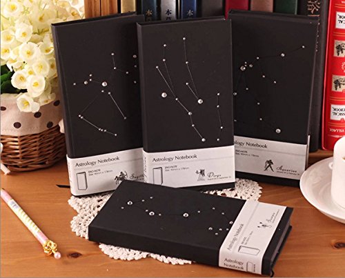 Happy Star® Diamante Negro De horóscopo, la astrología de tapa dura Vintage, papel, color Aries