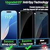 IMBZBK Verre Trempé pour iPhone 17 Anti Espion, Dépoussiérage Automatique, avec Protection Camera Objectif, Dureté 9H+ Vitre Protection Écran, Qualité Militaire, Anti Rayures, 3+3 Pièce