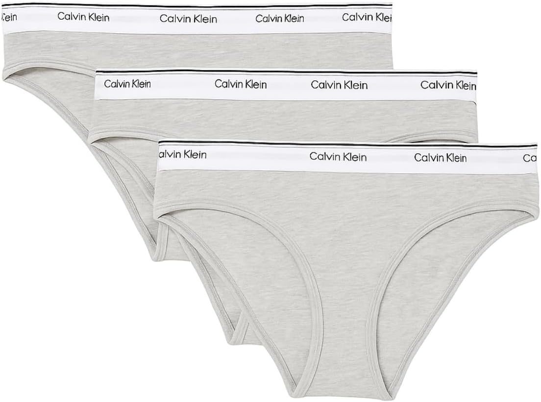 Calvin Klein Women's Carousel Logo Cotton Stretch Bikini Panties, 3 Pack