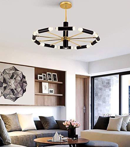 HUAQIMEI 16-heads Sputnik Chandeliers Ceiling Lights Living Room Modern Led Pendant Lighting Fixture for Bedroom Dining Kitchen Foyer Decoration, G9 Bulb(Include) steampunk buy now online
