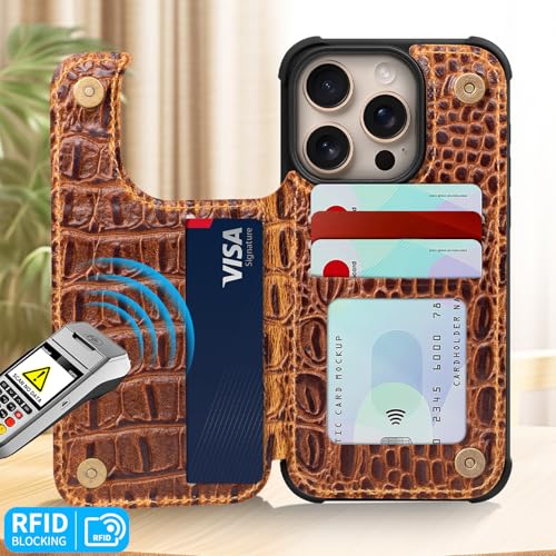 Étui portefeuille iPhone 15 Pro Max jaune pour simplifier vos sorties