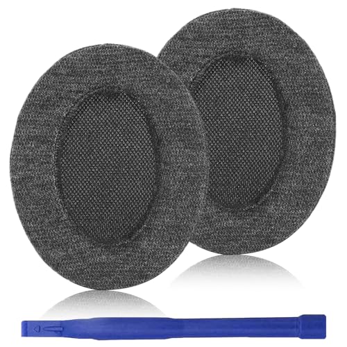 Repuesto Almohadillas para Orejas Adhiper Velour para Sony WH-XB910N - Negro | Almohadillas de espuma viscoelástica suave con tela de terciopelo para comodidad prolongada miniatura 1