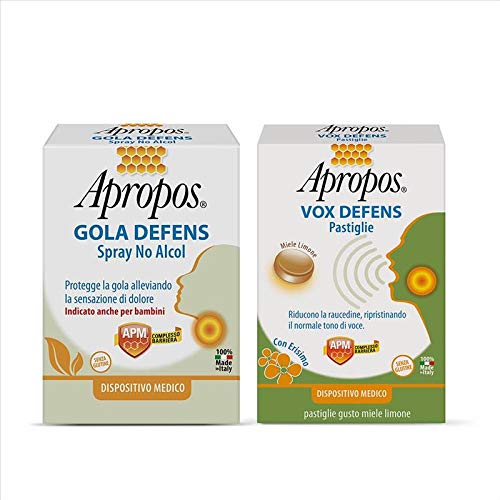 Apropos Gola Defens Spray No Alcol, 20ml + Apropos Vox Defens, 5 Pastiglie