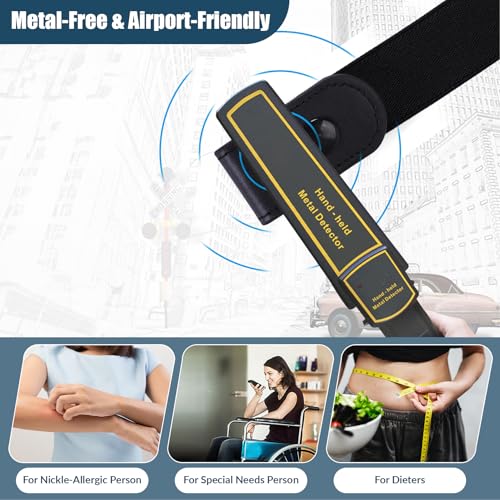 WERFORU 3 Pack 4 Pack No Buckle Invisible Stretch Belt Buckle-Free Elastic Belt for Women and Men3