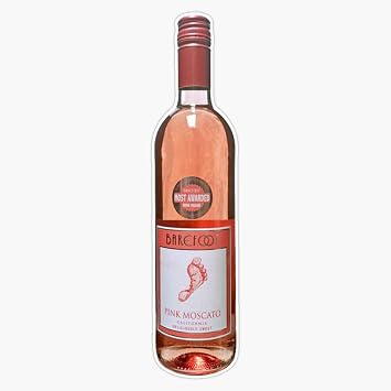 Barefoot Moscato Vinyl Decal Bumper Sticker 5"