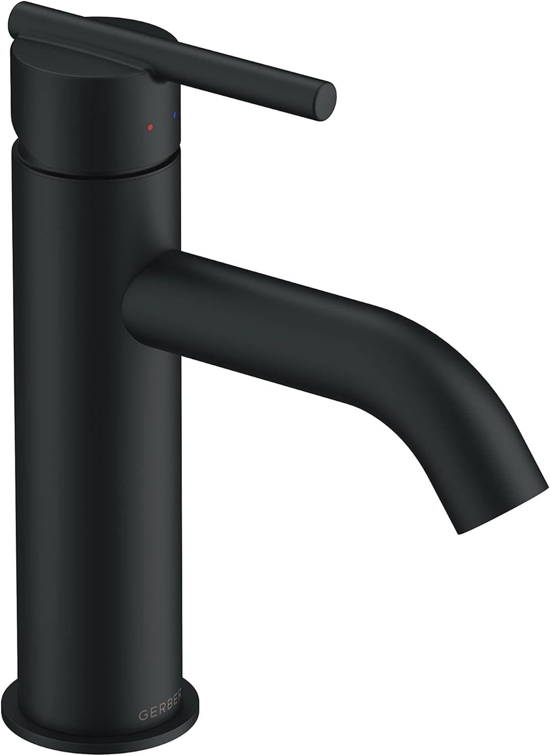 Parma 1H Lavatory Faucet w/Metal Touch Down Drain & Optional Deck Plate Included 1.2gpm, Satin Black​