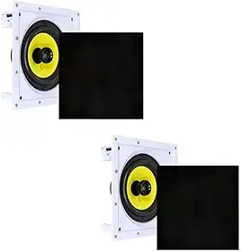 Kit 2 Caixa Acústica De Embutir Arandela Ci6s Plus Preto