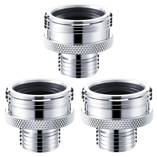 3 Pack Ball End Shower Arm Adapter Kit, Converts Vintage 14UN 20UN Arms to 1/2 Inch NPT, for Converting Old Fashioned Ball Shower Arm to 1/2'' Standard Fittings
