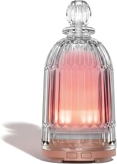 Aroma Diffuser Glas 120ml Ultraschall Luftbefeuchter | 120ml Echtglas-Diffusor mit 7 LEDs. Flüsterleise Ultraschall-Technik & Auto-Off. Bis 8h Laufzeit für Spa & Schlaf.