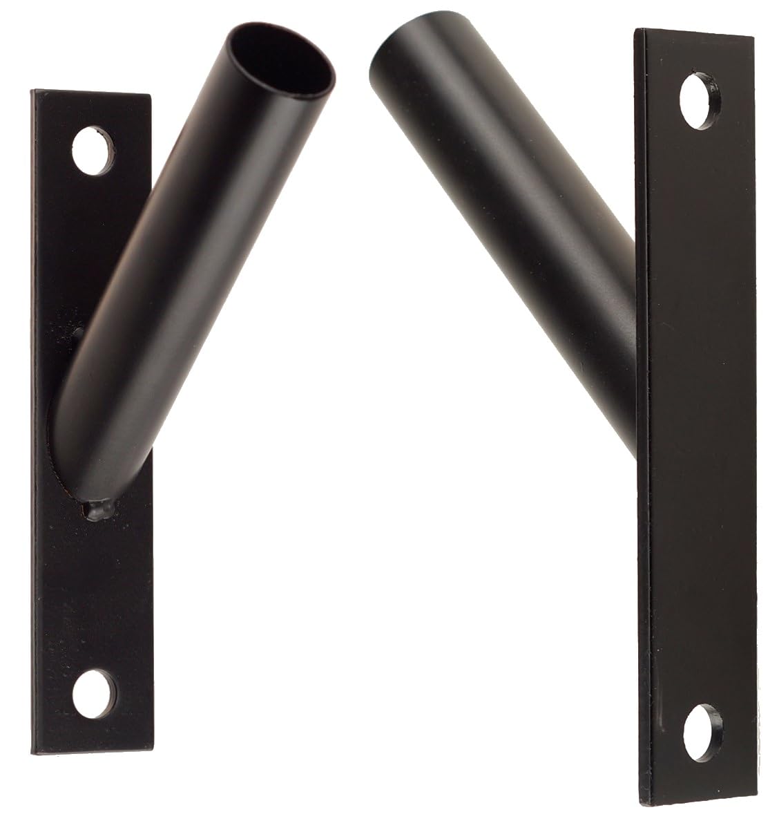 Supporto per Bandiera 30 x 150 cm - Staffa Singola per Montaggio a Parete Interno ed Esterno - Fissaggio Stabile per Asta Rotonda in Metallo, Legno o plastica