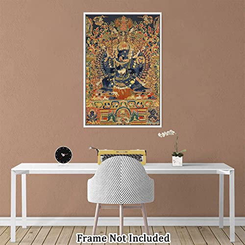 Eorntdy Canvas Wall Art Unframe Tibetan Buddhist Pictures Painting Canvas Paintings Buddhist Wall Art For Living Room Bathrooms Home Modern Office Decor Canvas Art Wall Decor 12X18Inch #TOP3
