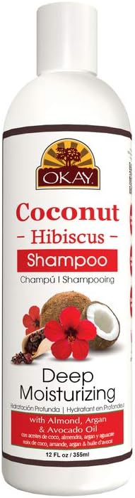 OKAY Pure Naturals Coconut & Hibiscus Shampoo, 12 Ounce, 0.34 kg