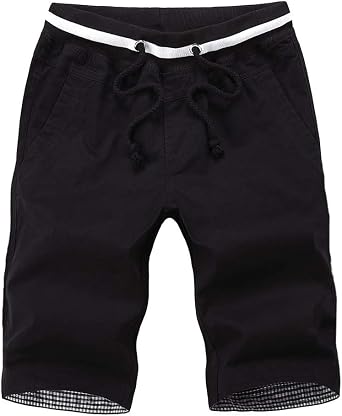 MO GOOD Mens Casual Shorts Drawstring 
