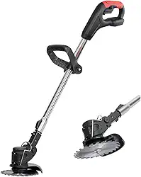 Cortador Aparador de Grama Planta Gramado Sem Fio Portatil Erva Daninha Galho Jardim Quintal Limpeza Domestico Cabo Ajustavel Seguro Potente Resistente