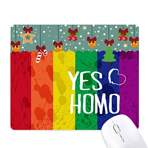 Tapis de souris arc-en-ciel LGBT une idée cadeau fière pour le bureau