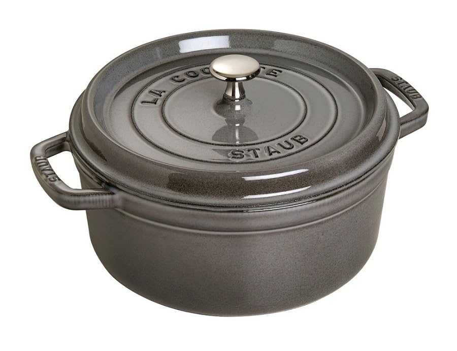 STAUB Cocotte redondo, 26 cm, grafite cinza
