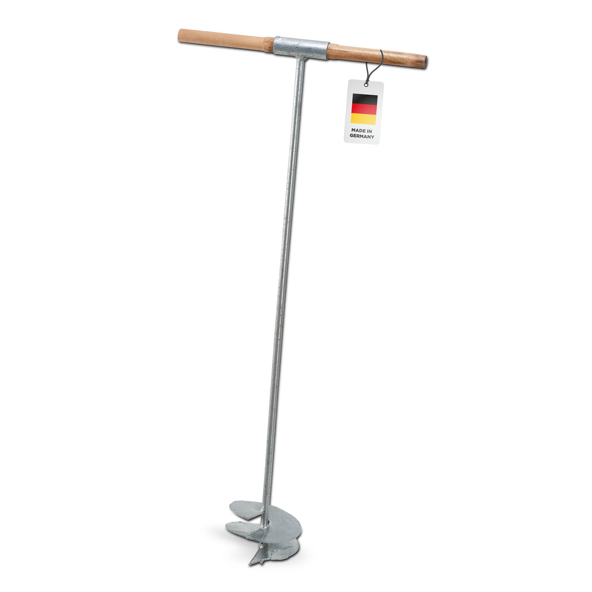 blizz-z Erdlochbohrer mit Holz-Quergriff, Ø 15 cm, bis 90 cm Bohrtiefe