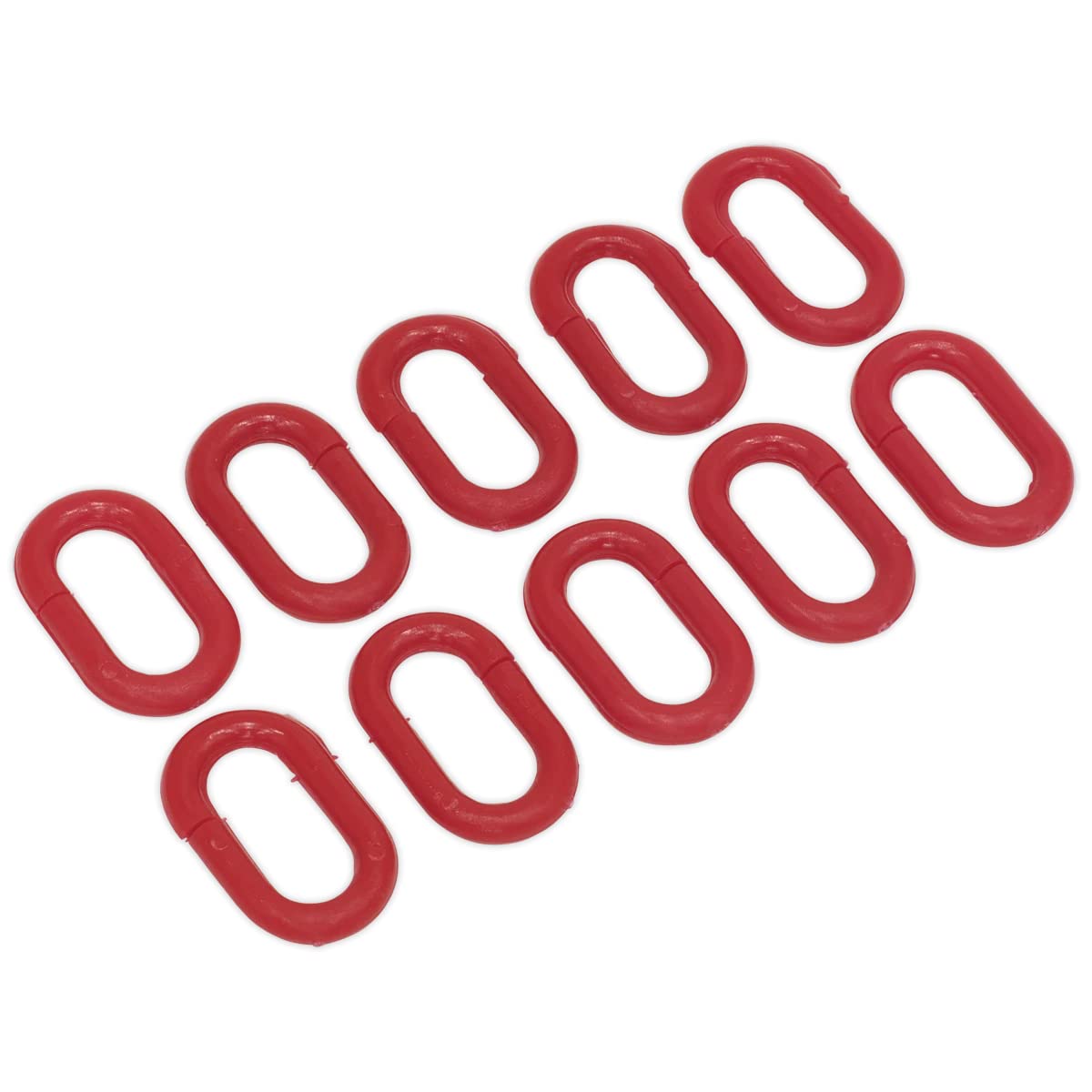 Chaîne plastique connecteur rouge Sealey Rcc10 résistant aux UV lot de 10 pièces