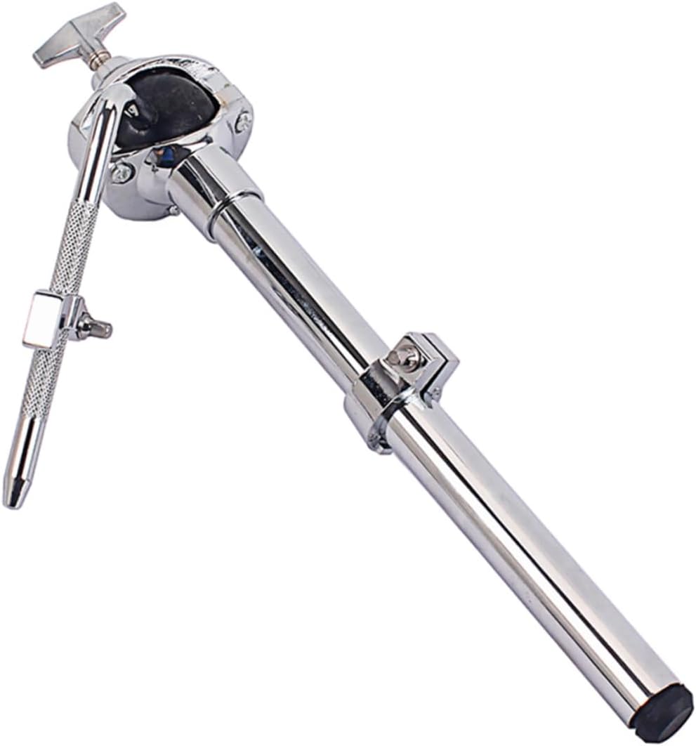 Adjustable Aluminum Alloy Cymbal Boom Arm Stand for Drum Set Percussion Mount Accessories Silver for Drum Kits and Cymbal Stacking