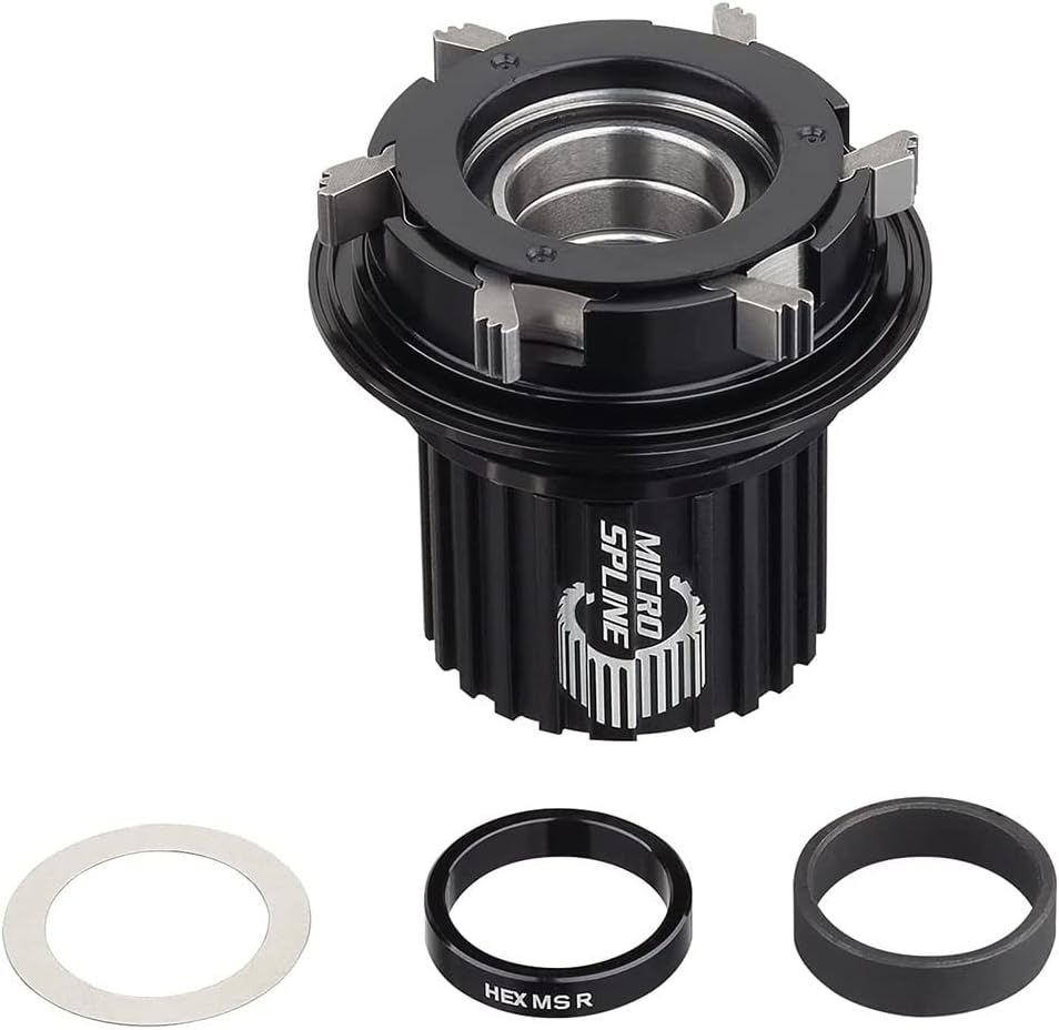 HEX Rear Hub Microspline Alloy Freehub & Spacer Ring & Conversion Spacer