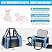TOFFCAEA Transporttasche für Katze Hund, Hundetransportbox, Faltbare Katzentransportbox, tragbar, 5kg Katzen Hunde Tragebox, für mittelgroße Hunde, Katze (M, Blau) L 43cm x B 28cm x H 28 cm