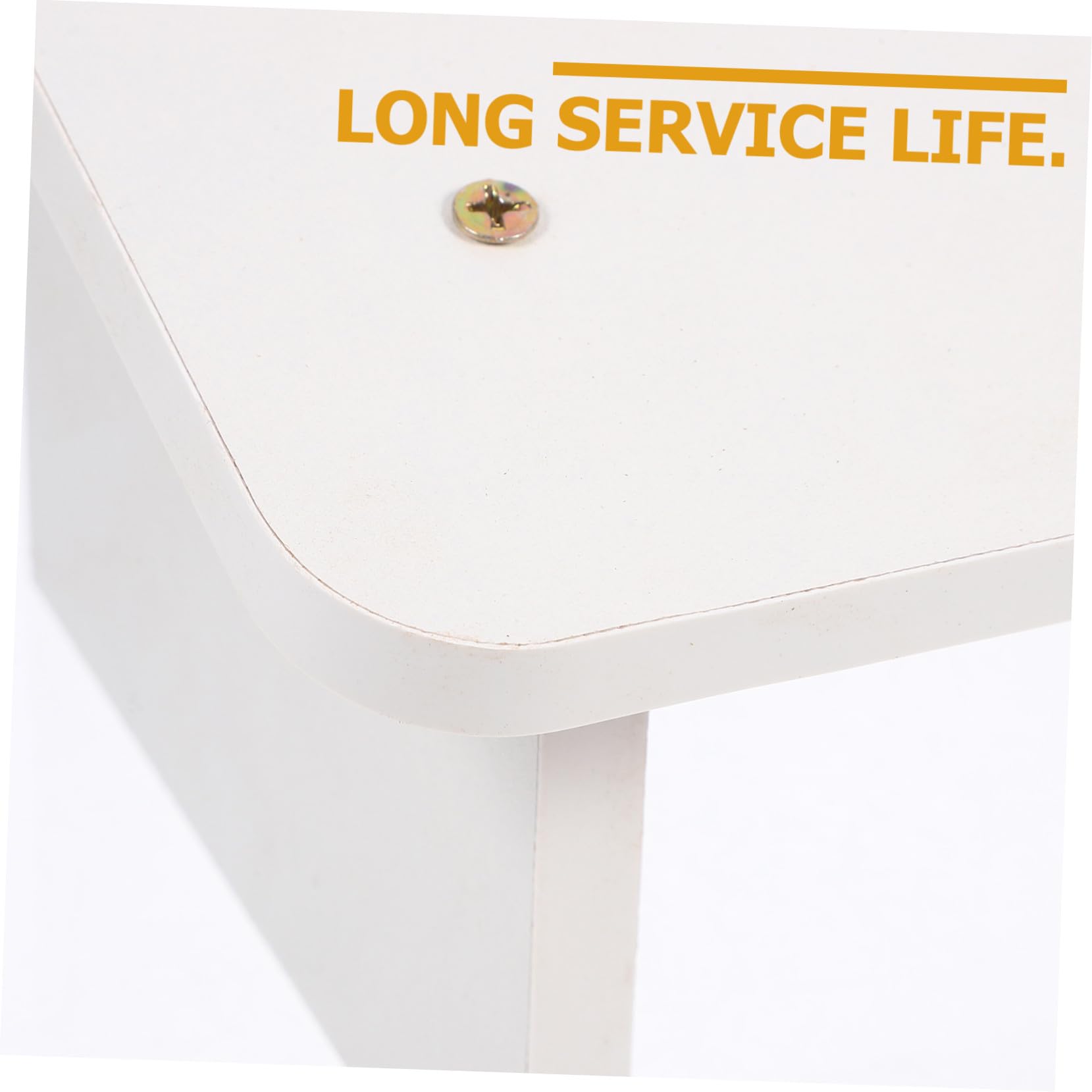 Bois Repose-Pieds Antidérapant pour Bureau, Design Incliné Blanc