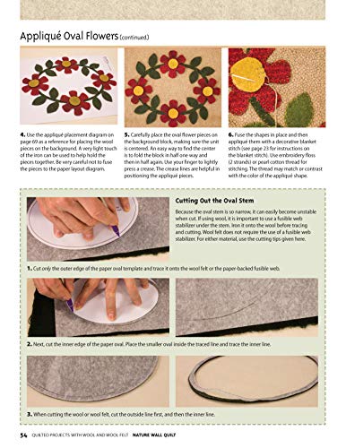 Quilted Projects with Wool and Wool Felt: Easy Techniques with Full-Size Templates (Design Originals) - Image 8
