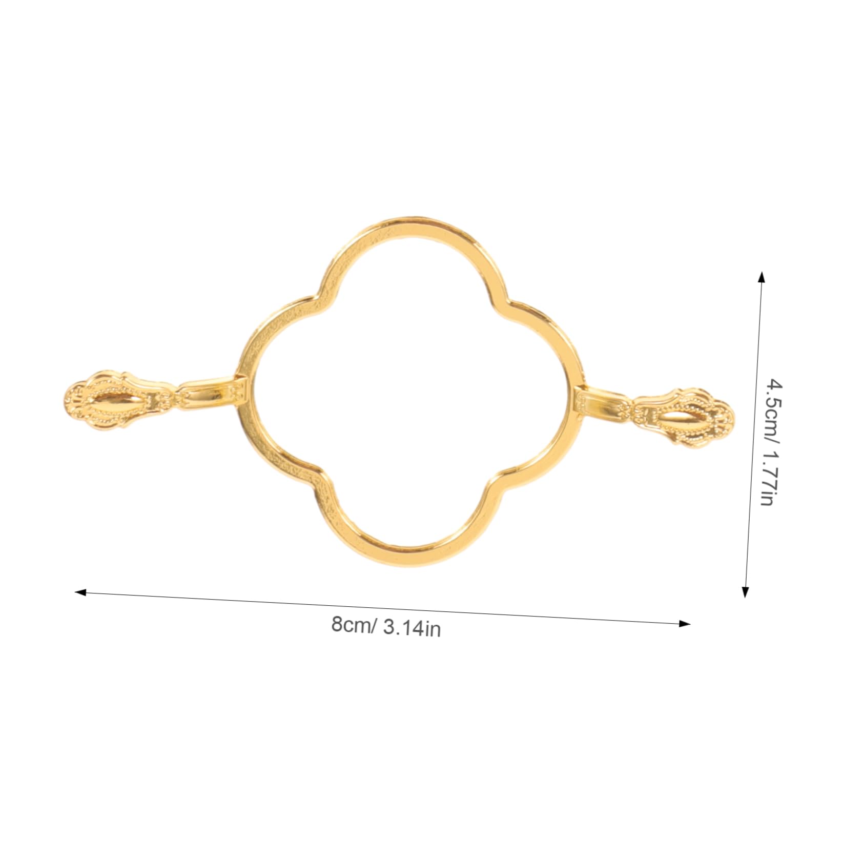 KONTONTY 4Pcs Creative Metal Wax Seal Molds Flower Shape Designs for Crafts Molds for Invitations Cards and Sealing Wax Projects