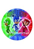 7.5 Inch Edible Cake Toppers – Pj Masks Themed Birthday Party Collection of Edible Cake...