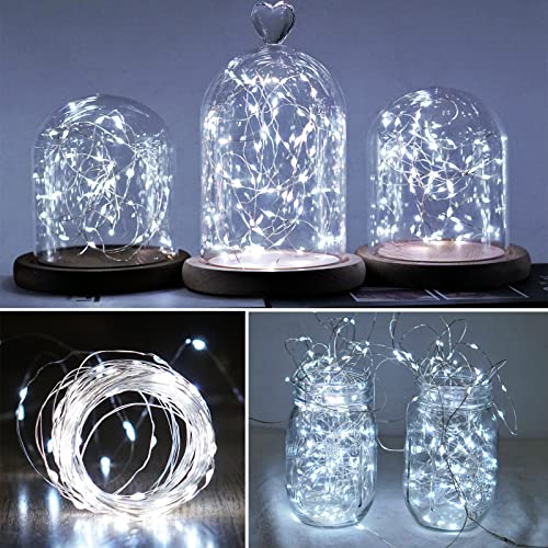 Smilingtown Fairy Lights Battery Operated 15 Pack 7.2Ft 20 Led Starry Firefly Silver Wire String Lights For Wedding Christmas Halloween Party Jar Table Centerpiece Decoration (Cool White) #TOP6