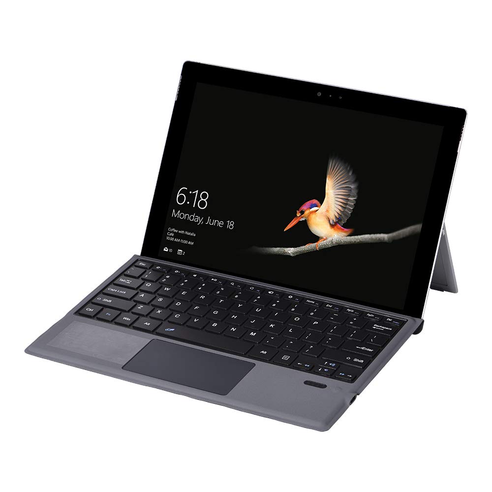 BT wire-less Keyboard Clavier Mince de 12,2 Pouces pour Logiciel Surface Pro3 / 4/5/6 (2017)