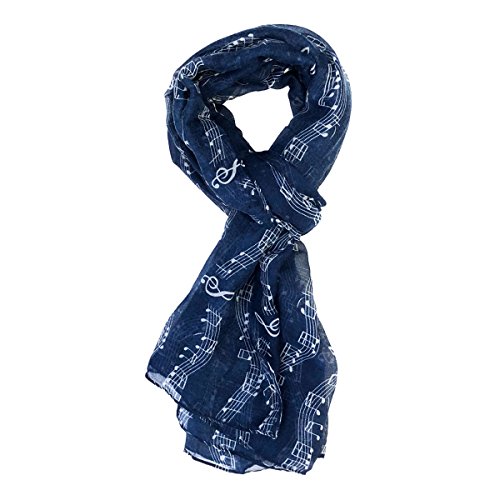 Wrapables® Lightweight Musical Notes Long Scarf2